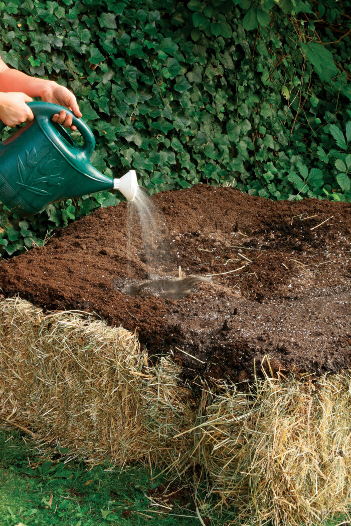 water the bales