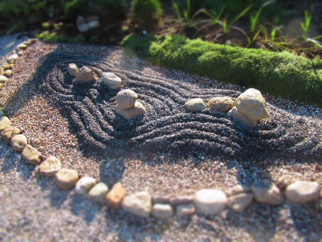 gravel and rock garden