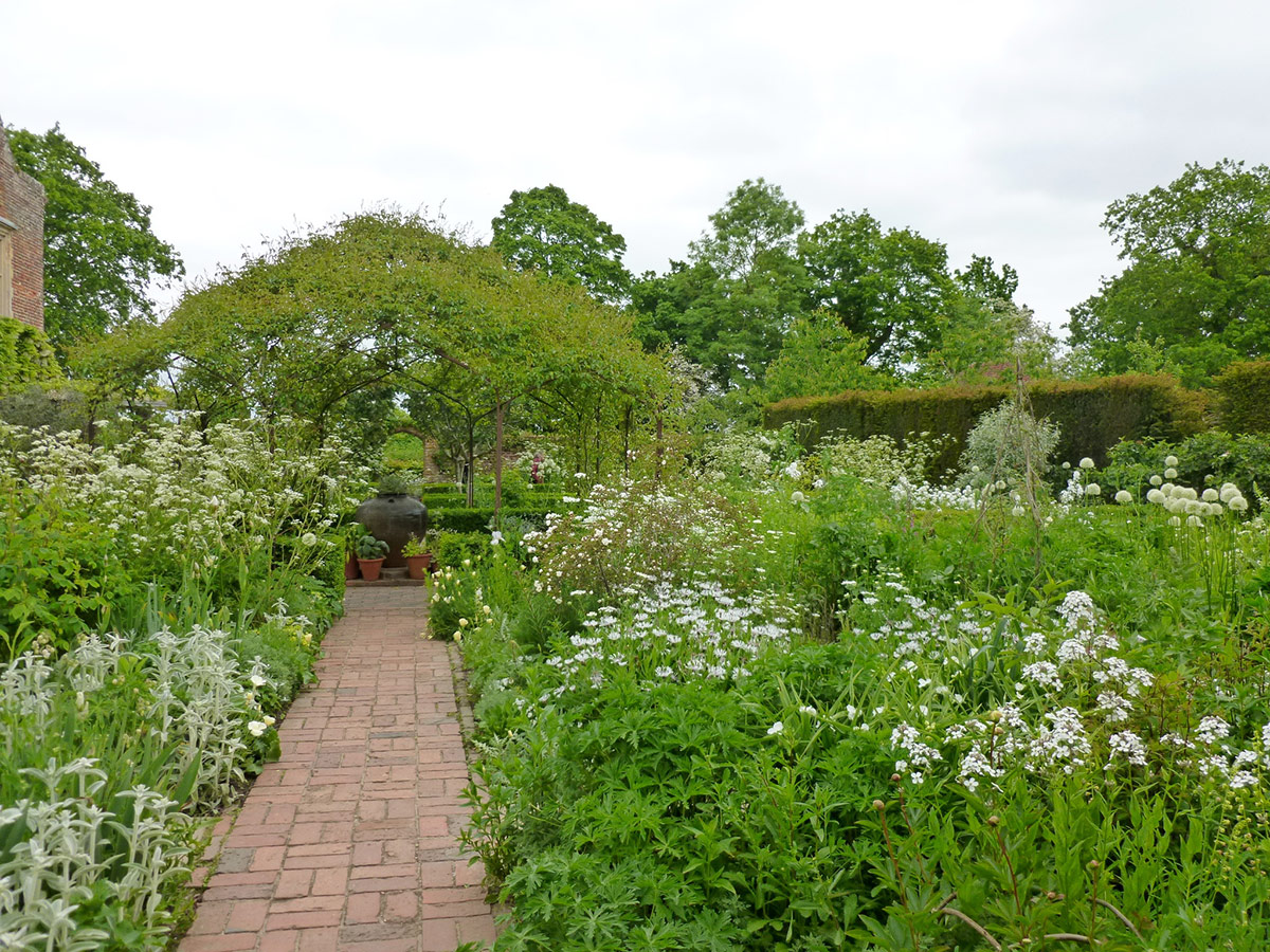 white garden at Sissinghurst Castle