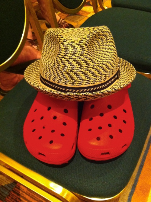 croc shoe hat